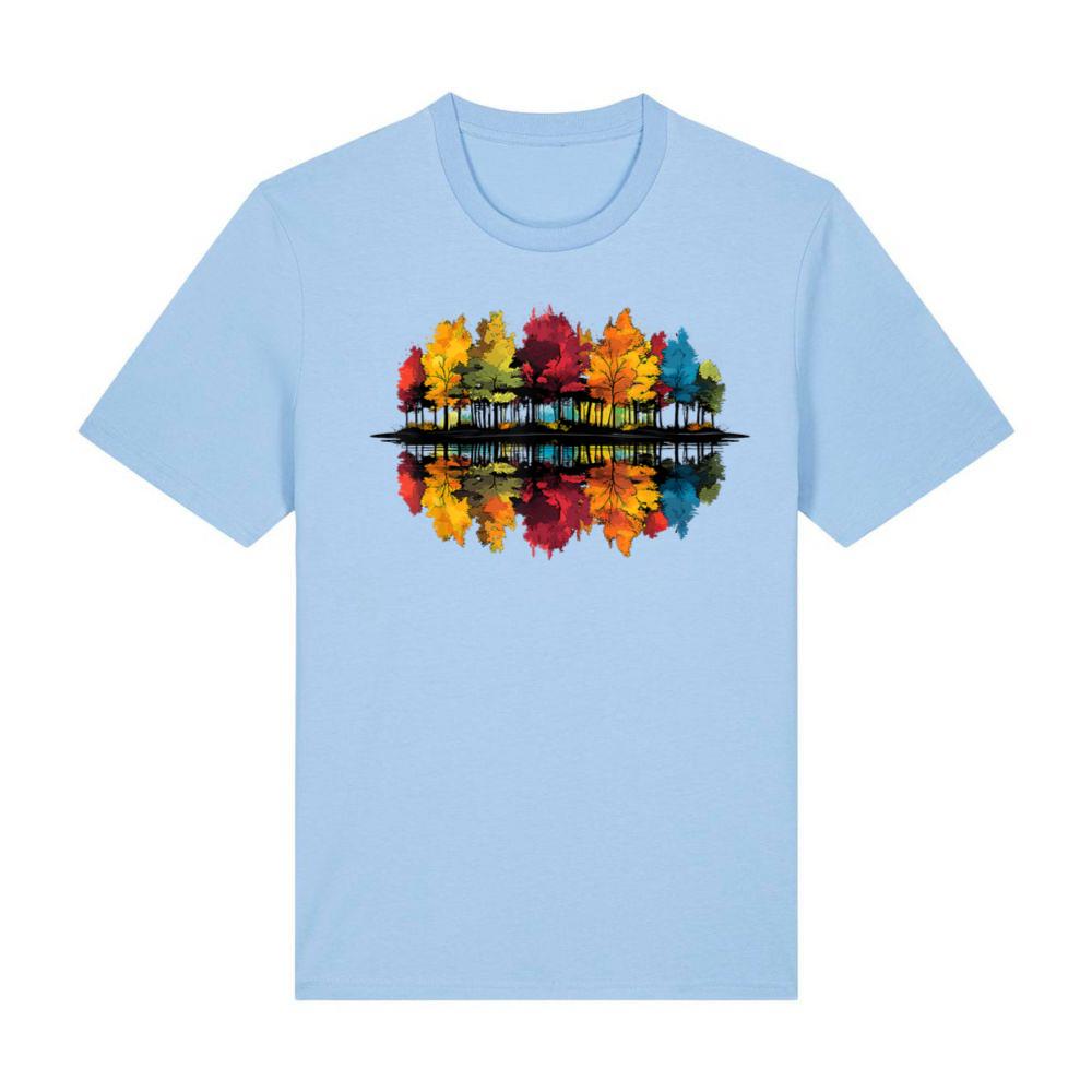 Outdoors Nature Forest Trees Wildlife Retro Colorful Art T-Shirt