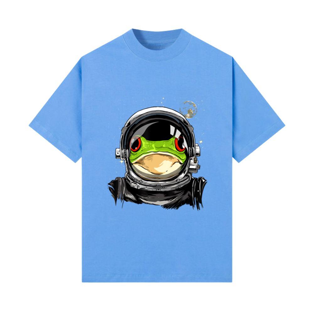 Outer Space Astronaut Frog Animal Face Frog Lover T-Shirt