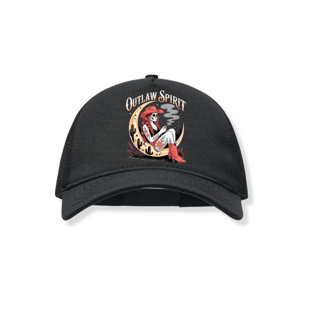 Outlaw Spirit Cowgirl Skeleton Western Style Black Hat
