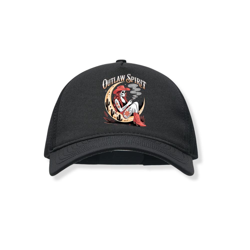 Outlaw Spirit Cowgirl Skeleton Western Style Black Hat