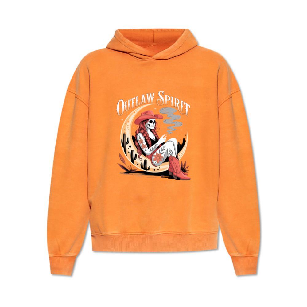 Outlaw Spirit Cowgirl Skeleton Western Style Hoodie