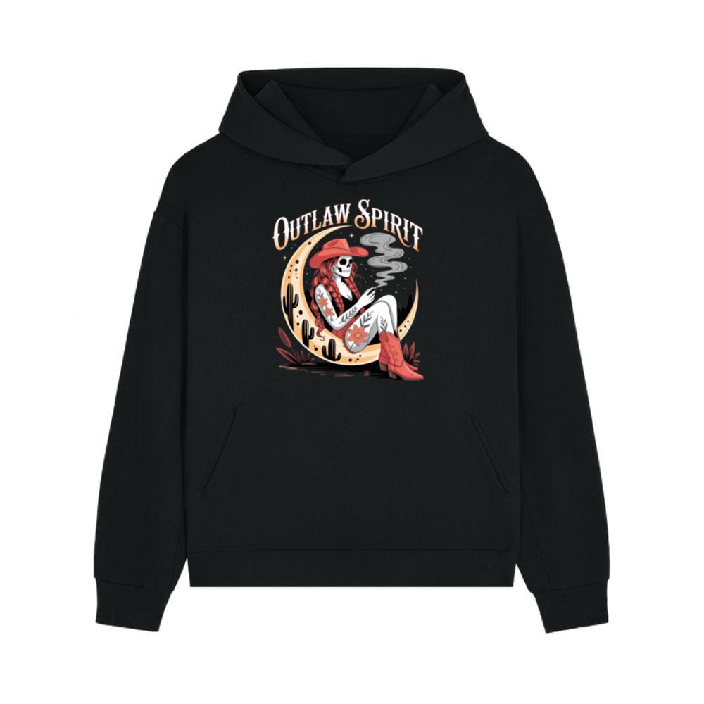 Outlaw Spirit Cowgirl Skeleton Western Style Hoodies