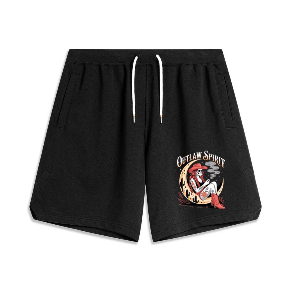 Outlaw Spirit Cowgirl Skeleton Western Style Short