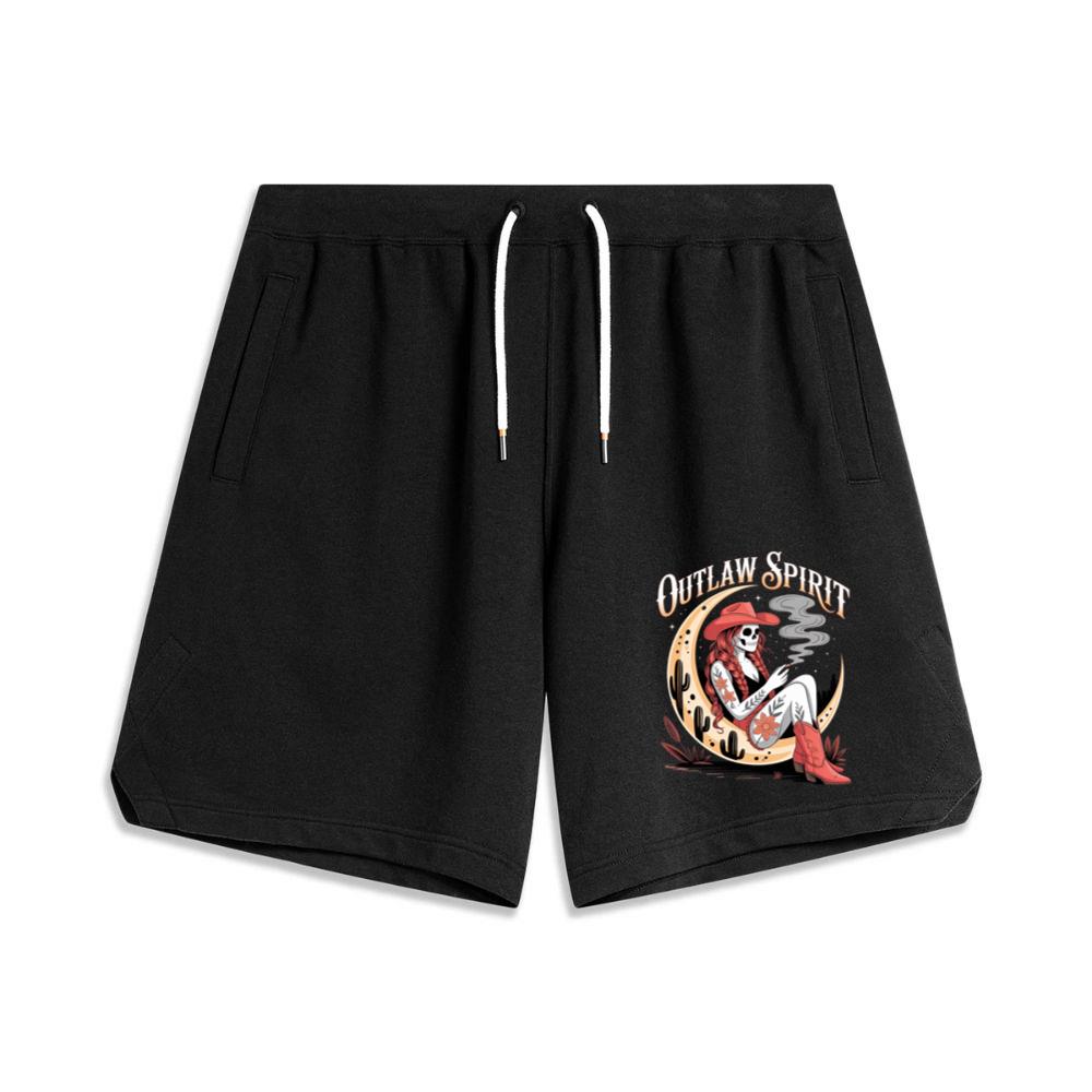 Outlaw Spirit Cowgirl Skeleton Western Style Short
