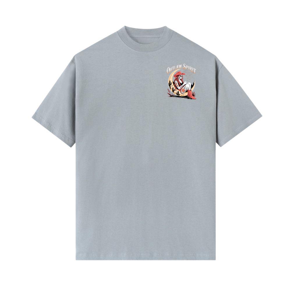 Outlaw Spirit Cowgirl Skeleton Western Style T-Shirt - Image 2