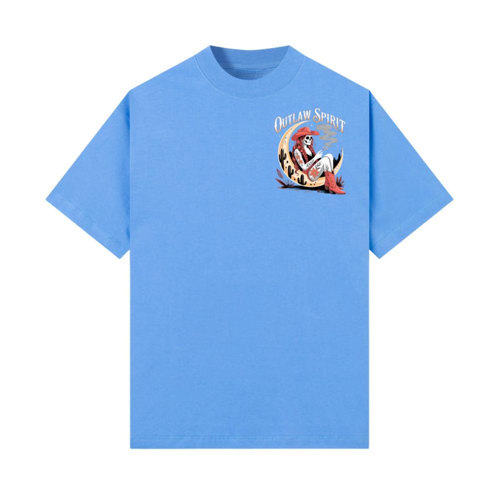 Outlaw Spirit Cowgirl Skeleton Western Style T-Shirt - Image 3