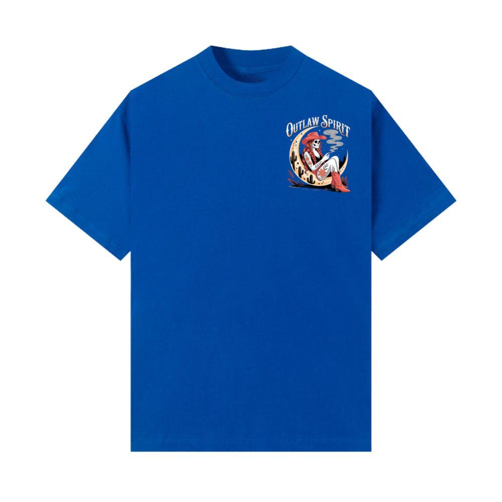 Outlaw Spirit Cowgirl Skeleton Western Style T-Shirt - Image 2