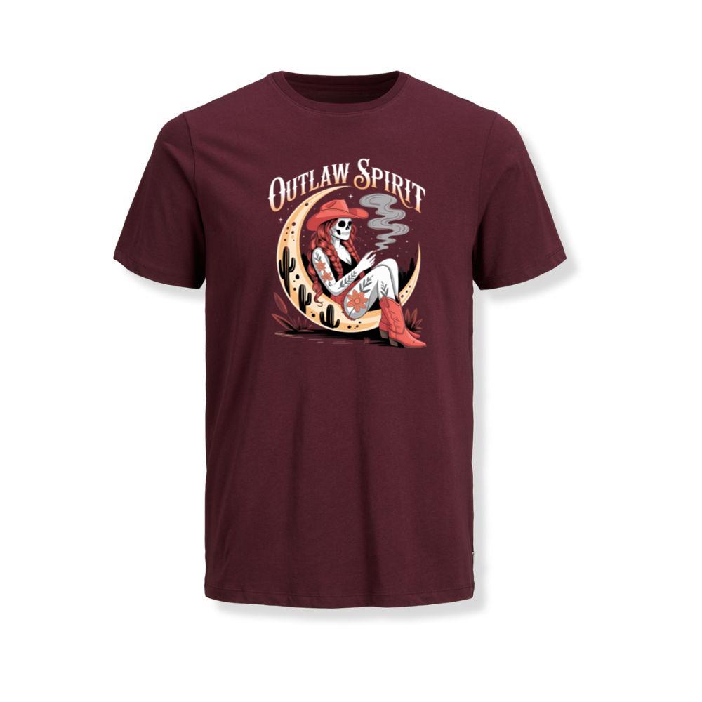 Outlaw Spirit Cowgirl Skeleton Western Style TShirt Myheroshop