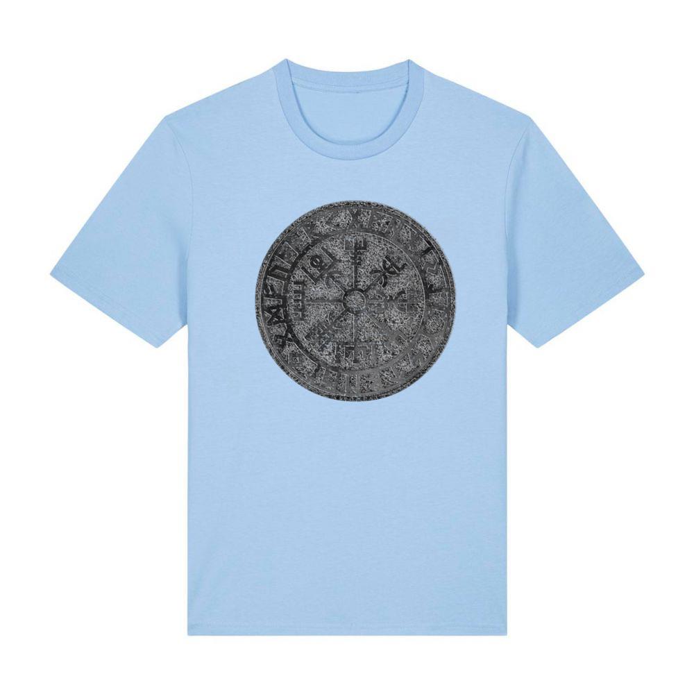 Pagan Viking Stone Compass Magic Symbols Runes Vegvisir T-Shirt