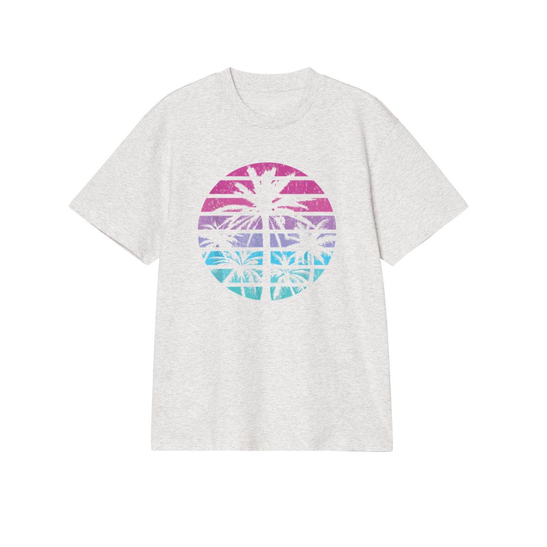 Palm Tree Retro Sunset Summer Beach Vintage Tropical Graphic Men Women Girls Kids T-Shirt