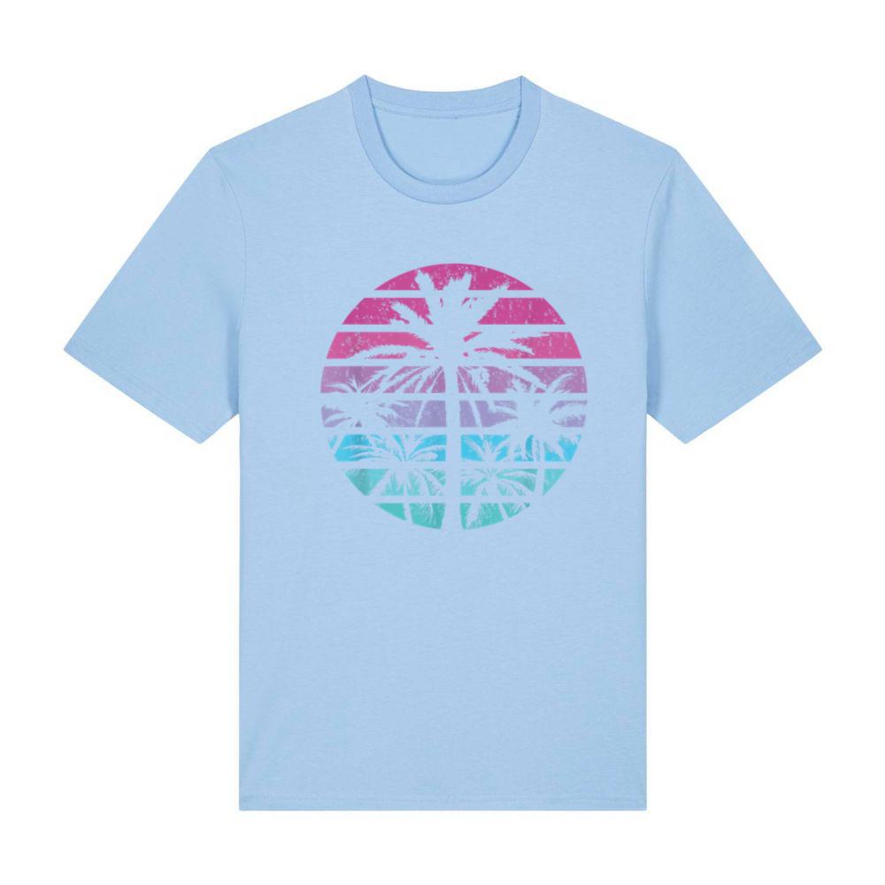Palm Tree Retro Sunset Summer Beach Vintage Tropical Graphic Men Women Girls Kids T-Shirt