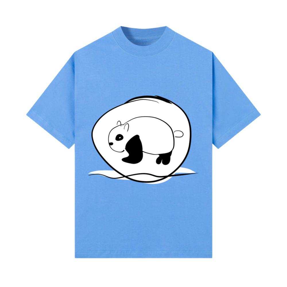 Panda animal icon circle line T-Shirt