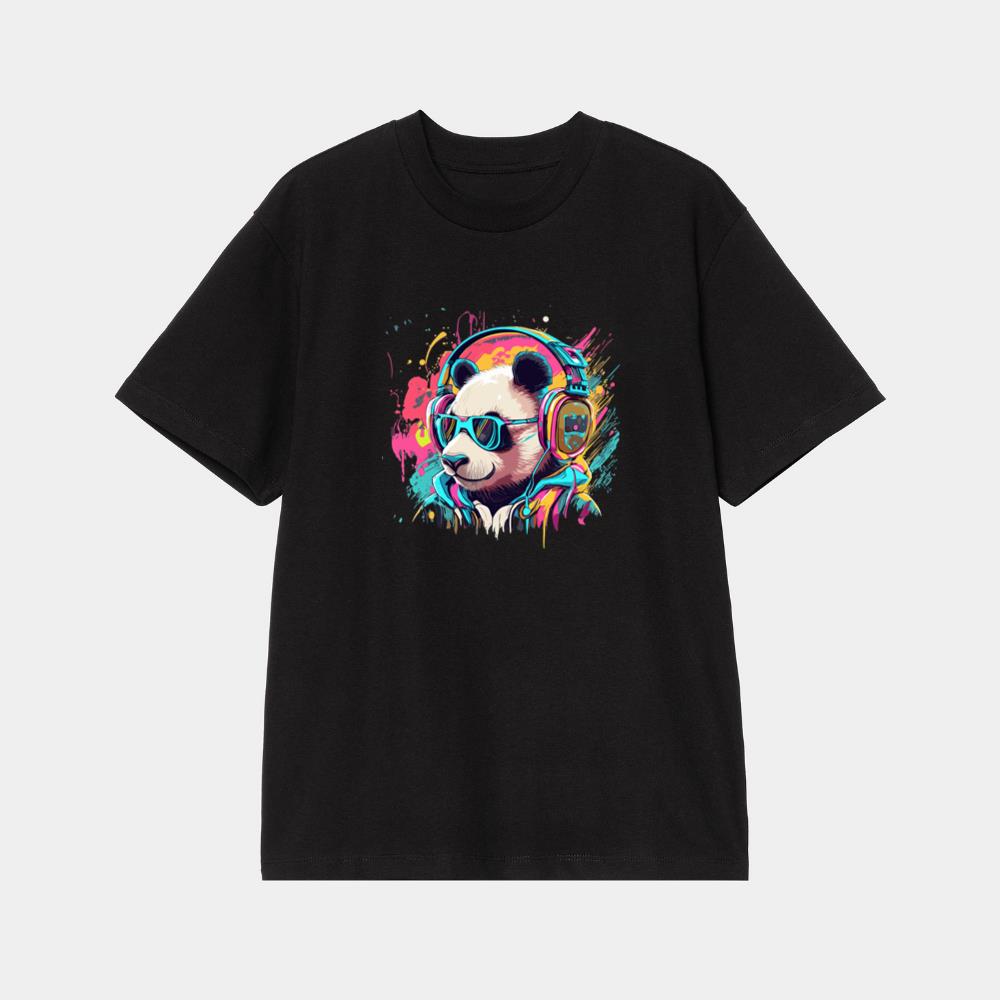 Panda Colourful Vintage T-Shirt