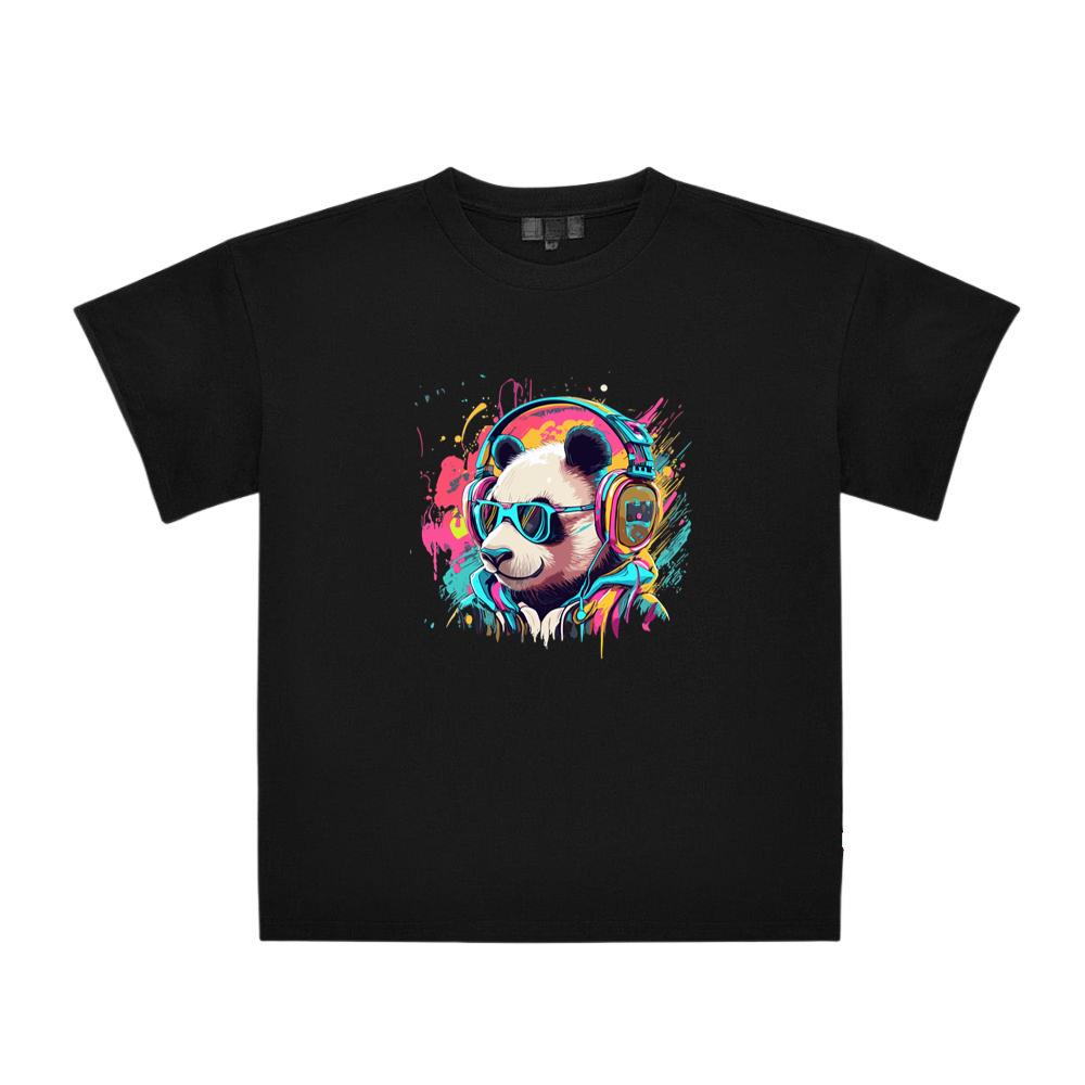 Panda Colourful Vintage T-Shirts