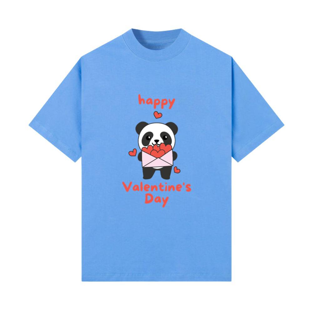 Panda For Valentine's Day Cute Animals With Hearts T-Shirt