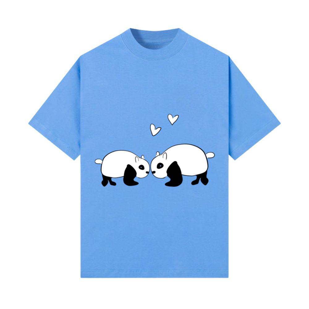 Panda love loving couple animal animals_1 T-Shirt