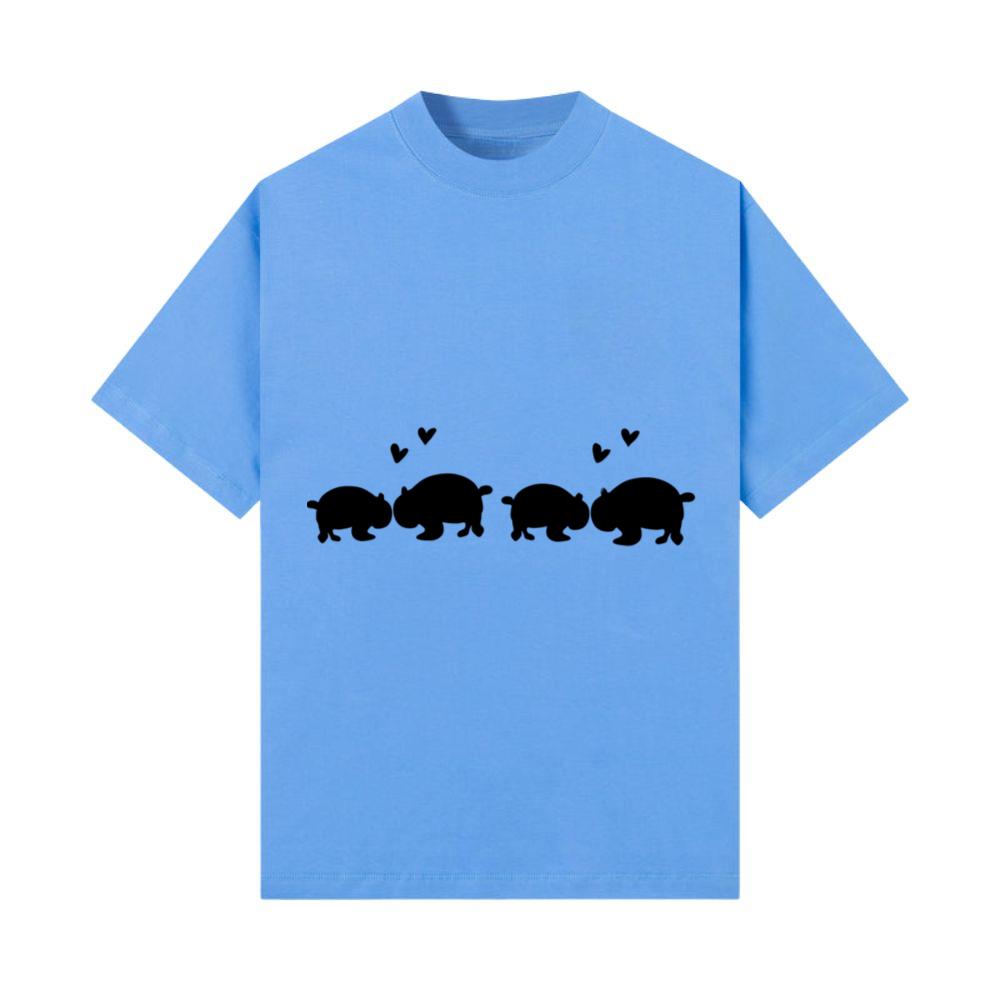 Panda pattern animal love animals line_1 T-Shirt
