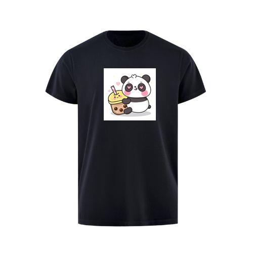 Panda with Heart Eyes and Drink T-Shirts