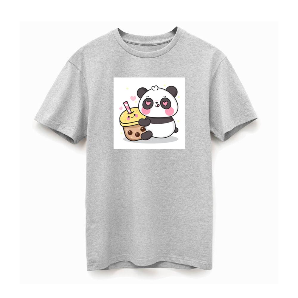 Panda with Heart Eyes and Drink T-Shirts