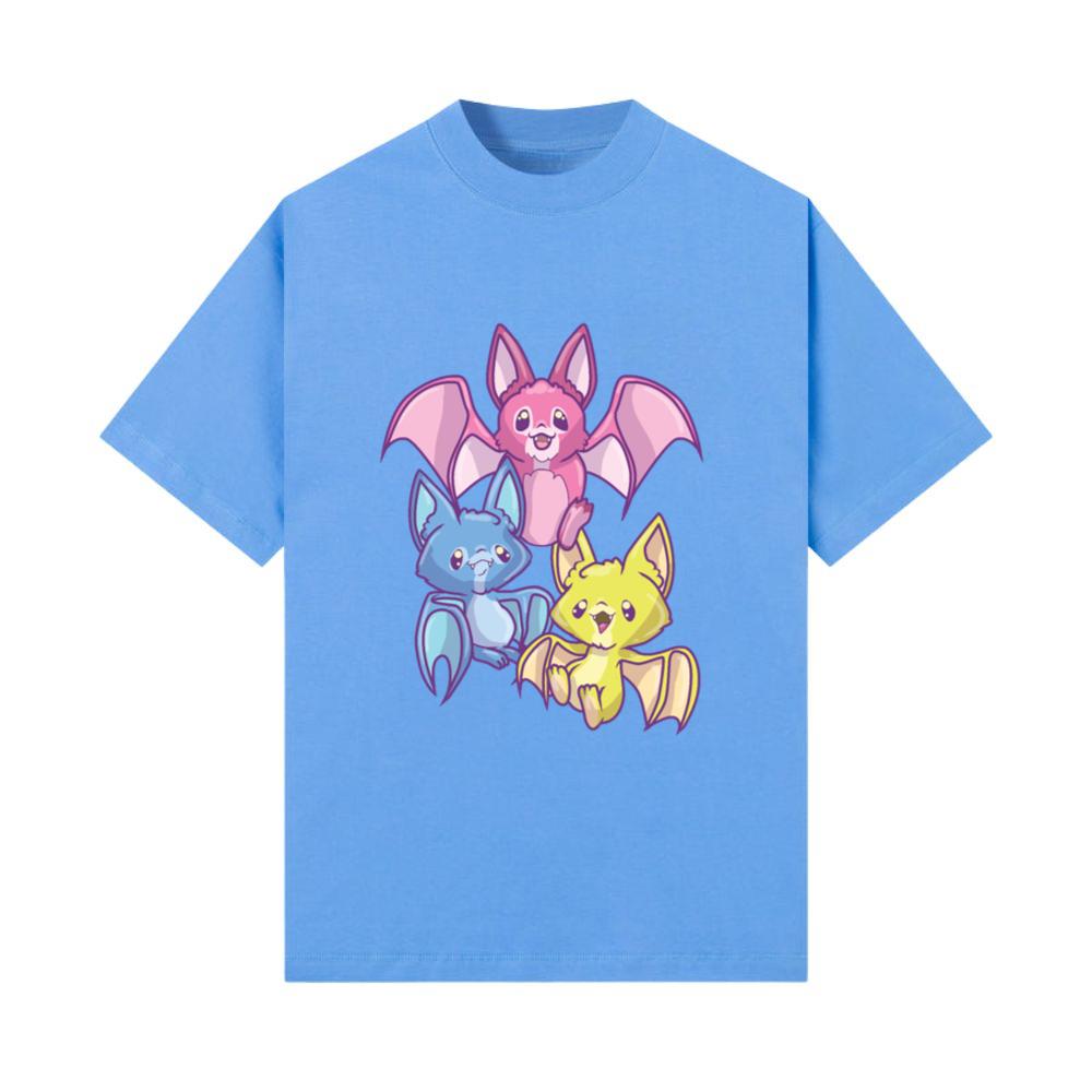 Pansexual Kawaii Bat, Pastel Goth Bat Anime Art T-Shirt