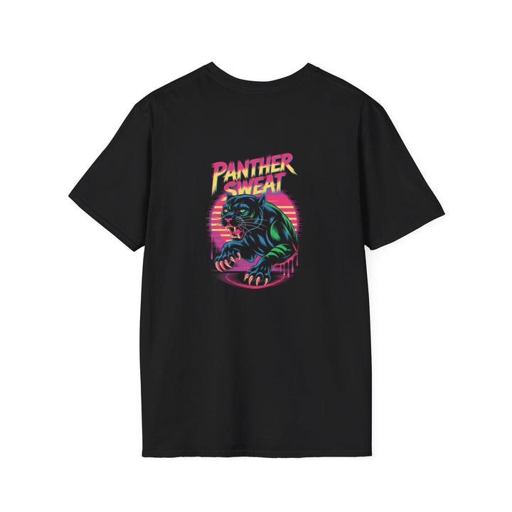Panther Sweat Neon Panther Retro 80s Style Graphic T-Shirt