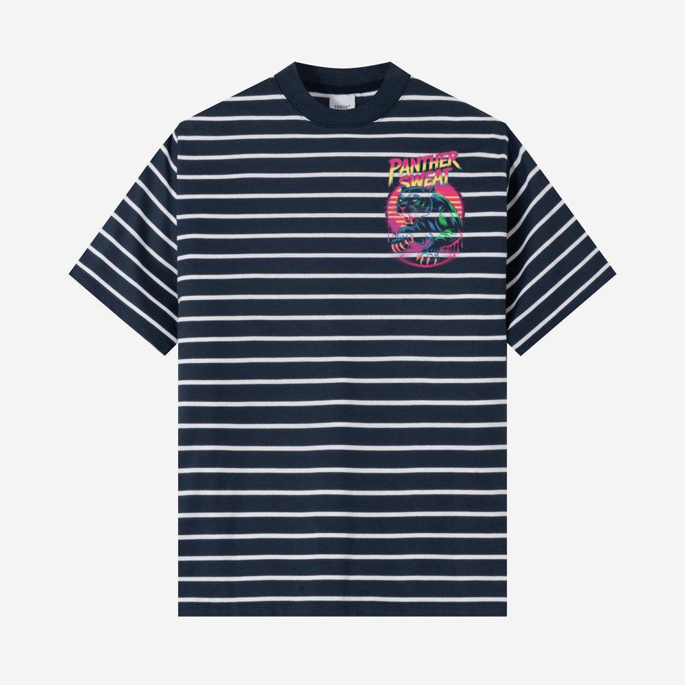 Panther Sweat Neon Panther Retro 80s Style Graphic T-Shirts