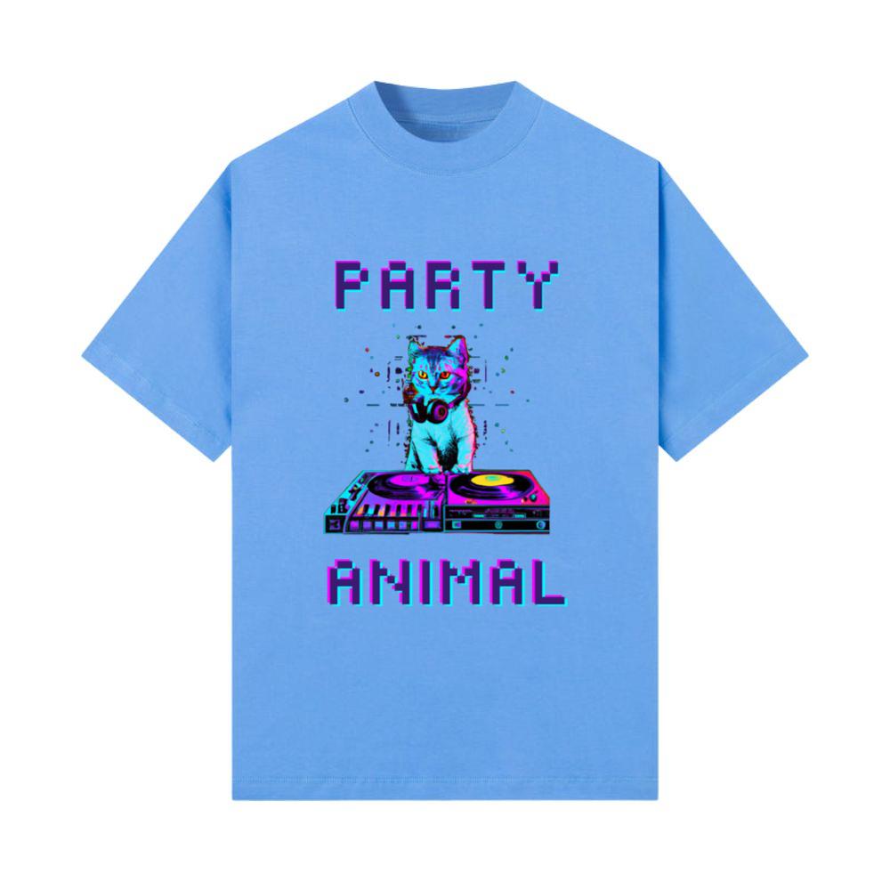 Party Animal Cat DJ T-Shirt