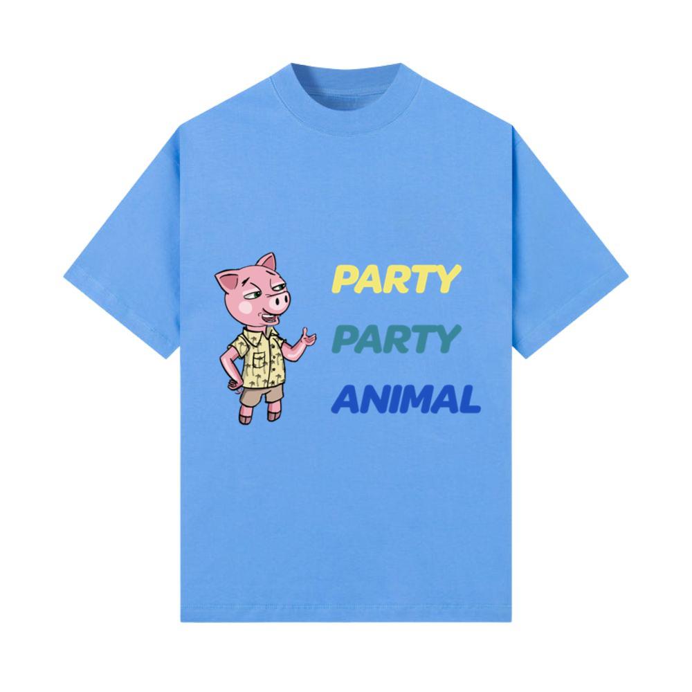 party animal pig fun funny holidays birthdays tiki T-Shirt