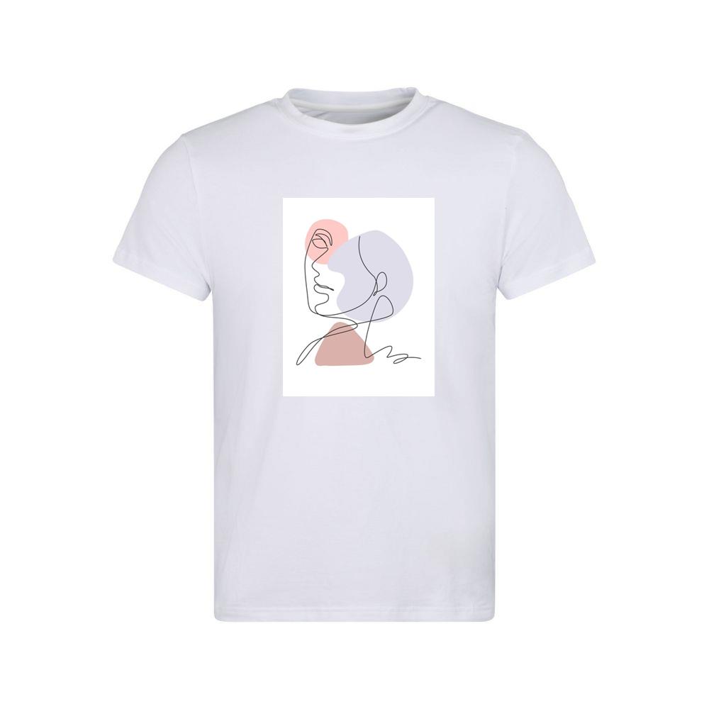 Pastel Face Line Art T-Shirts