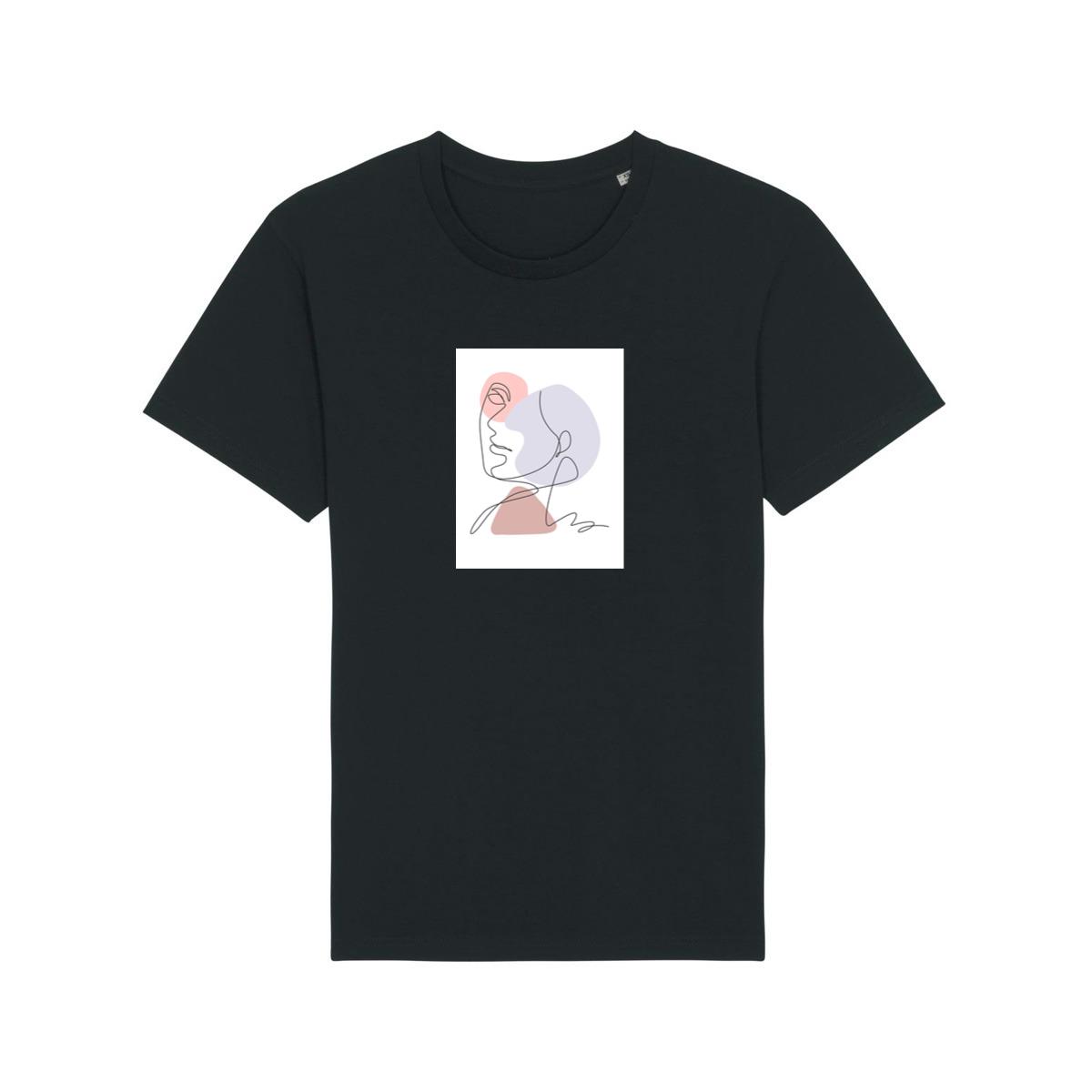 Pastel Face Line Art T-Shirts