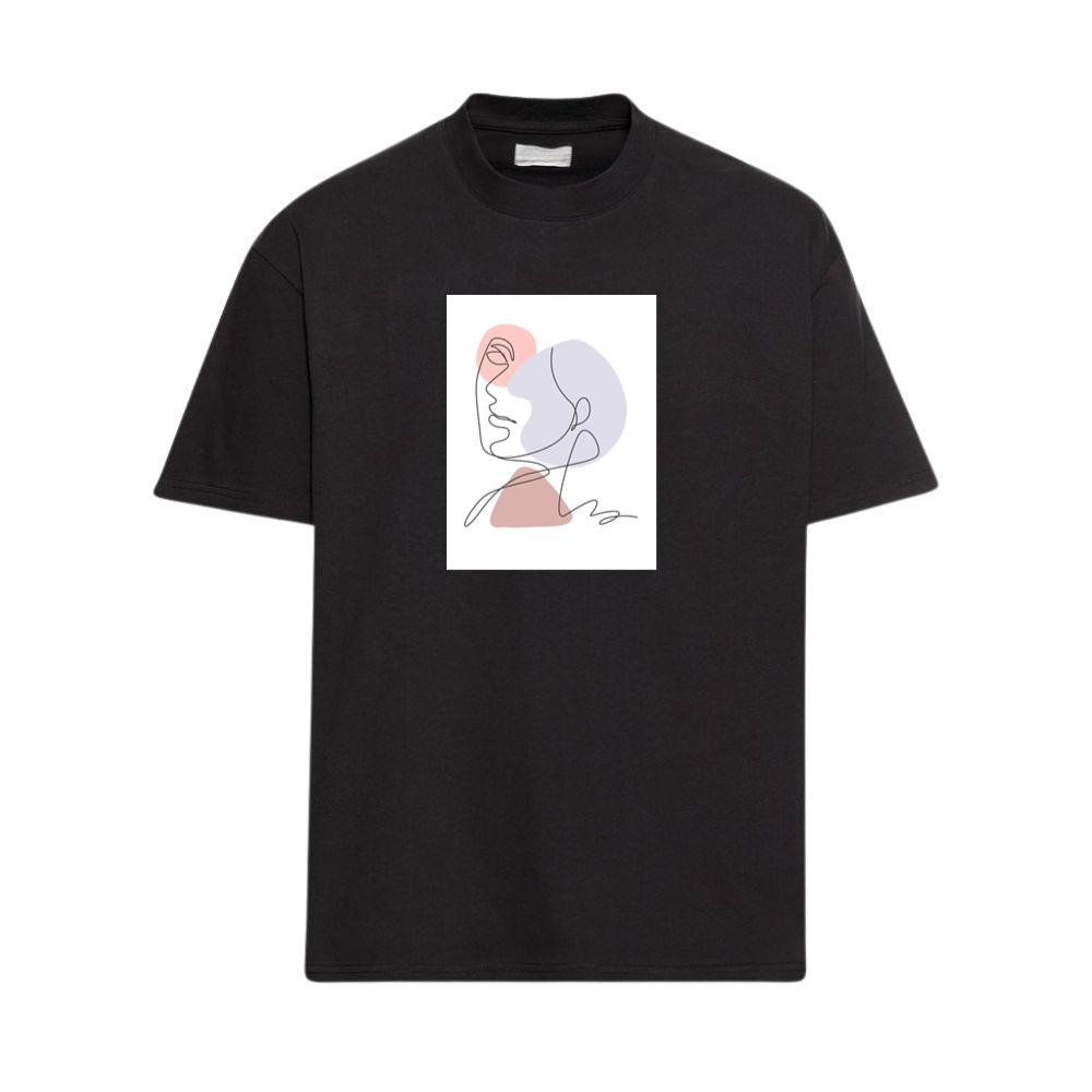 Pastel Face Line Art T-Shirts