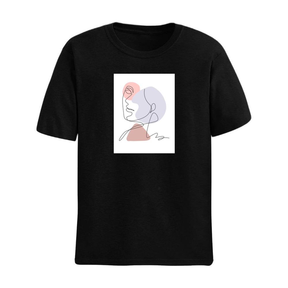 Pastel Face Line Art T-Shirts