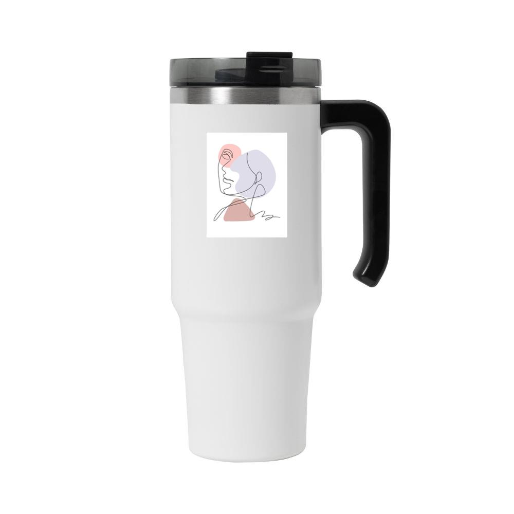 Pastel Face Line Art Tumbler