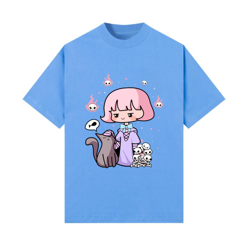 Pastel Goth Witch Emo Gothic Anime Chibi Girl T-Shirt
