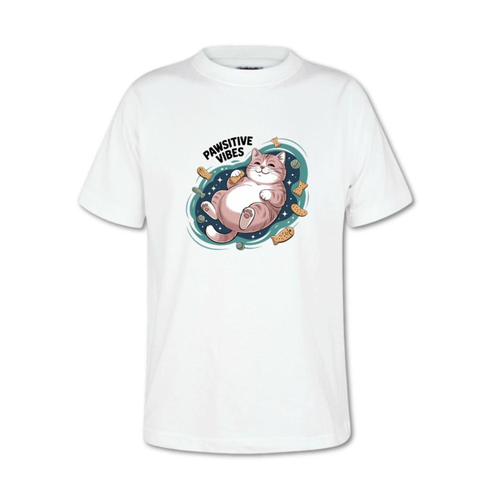 Pawsitive Vibes Relaxing Cat with Bandages T-Shirt