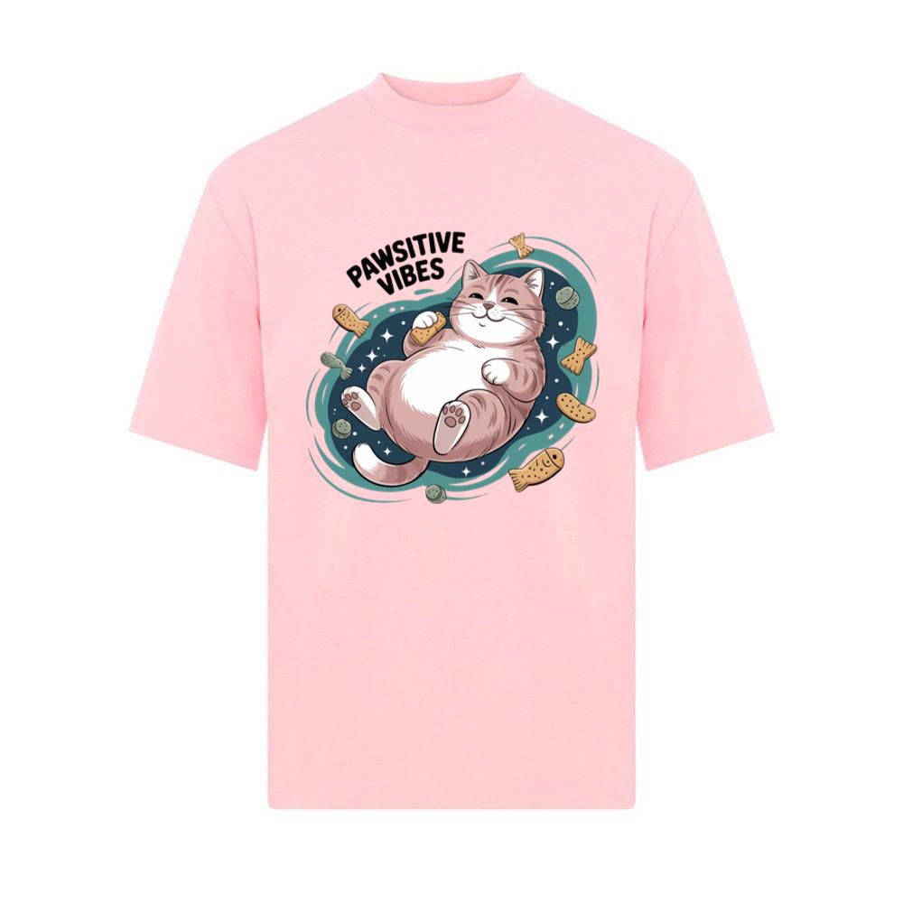 Pawsitive Vibes Relaxing Cat with Bandages T-Shirt