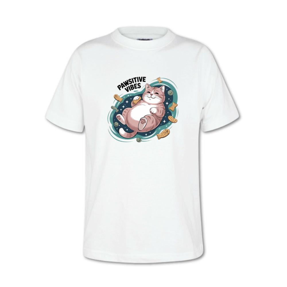 Pawsitive Vibes Relaxing Cat with Bandages T-Shirts