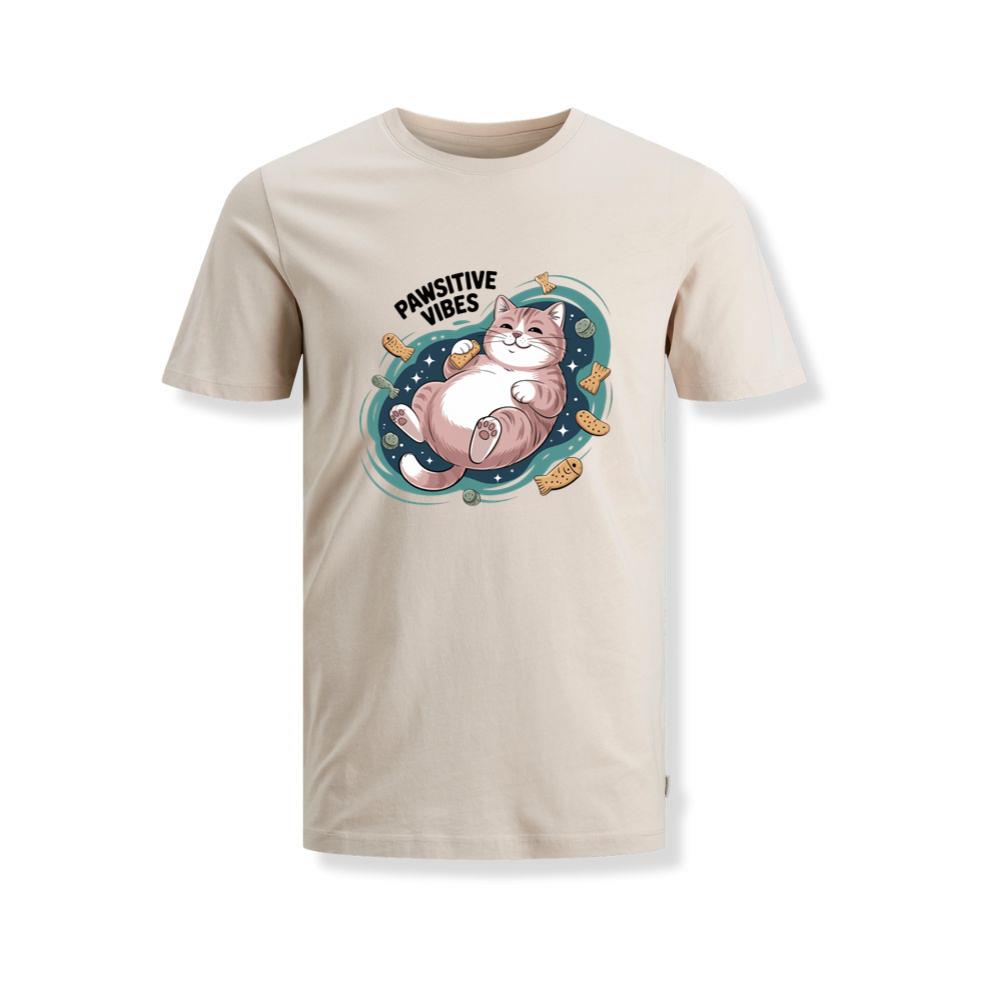 Pawsitive Vibes Relaxing Cat with Bandages T-Shirts