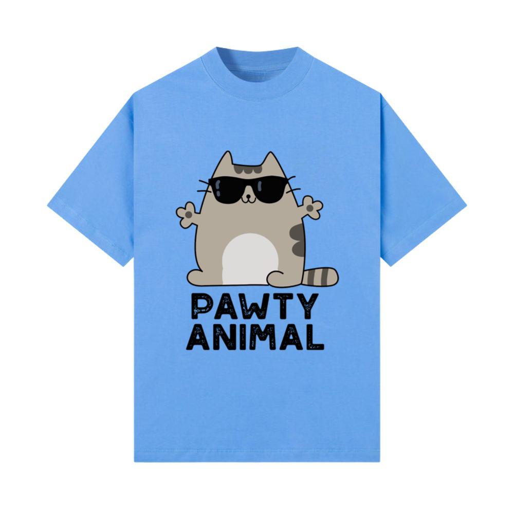 Pawty Animal Funny Party Cat Pun T-Shirt