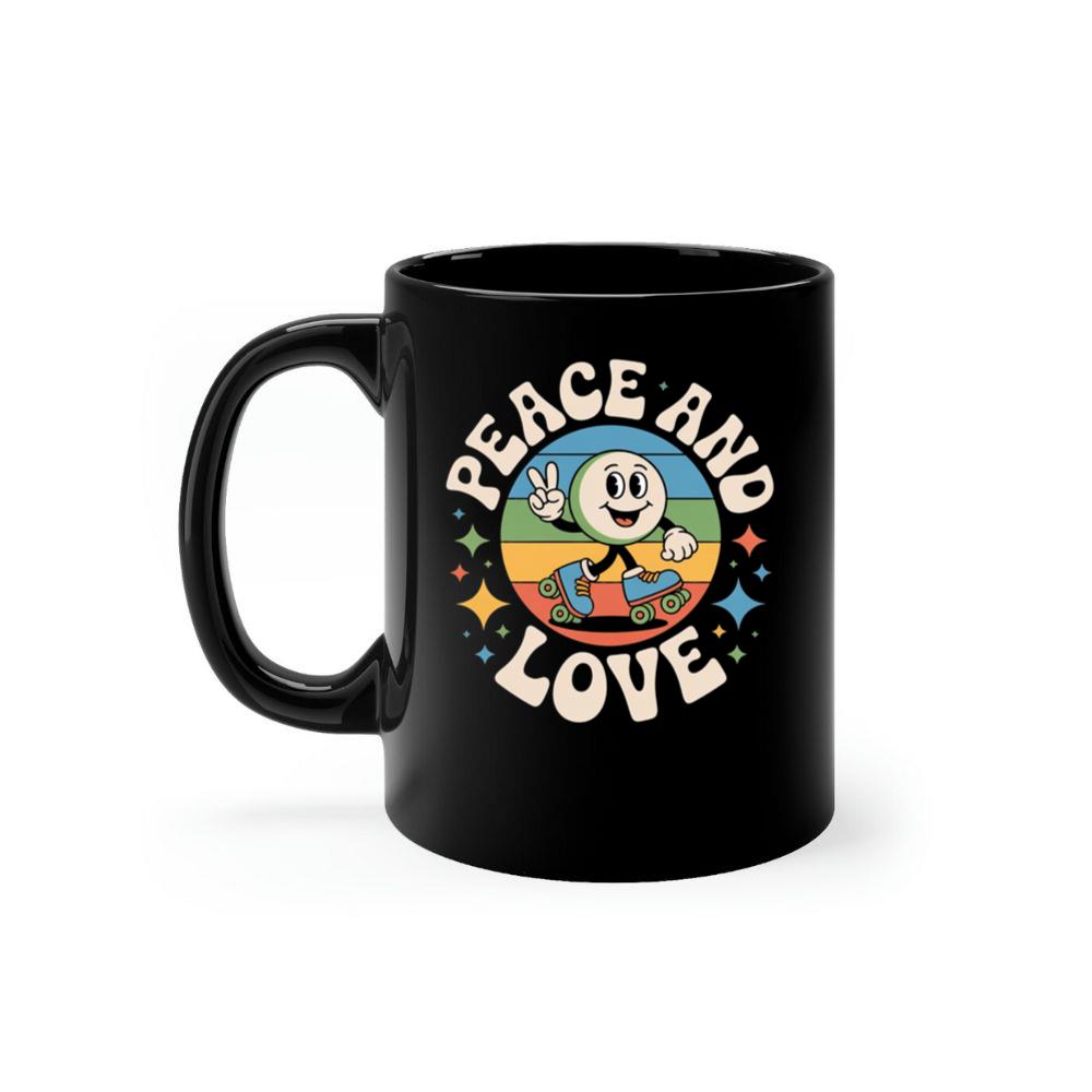 Peace And Love Space Astronaut Artwork for Dreamy Cosmic Souls Mug