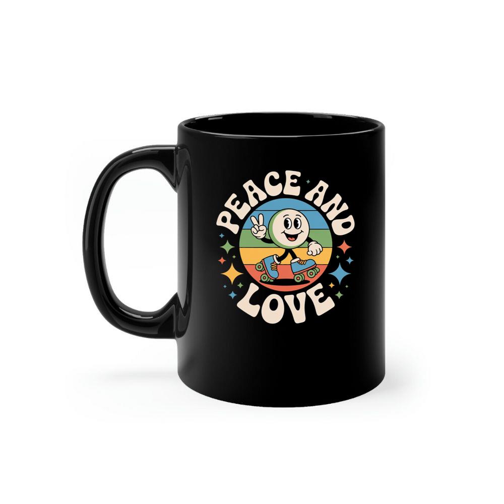 Peace And Love Space Astronaut Artwork for Dreamy Cosmic Souls Mug