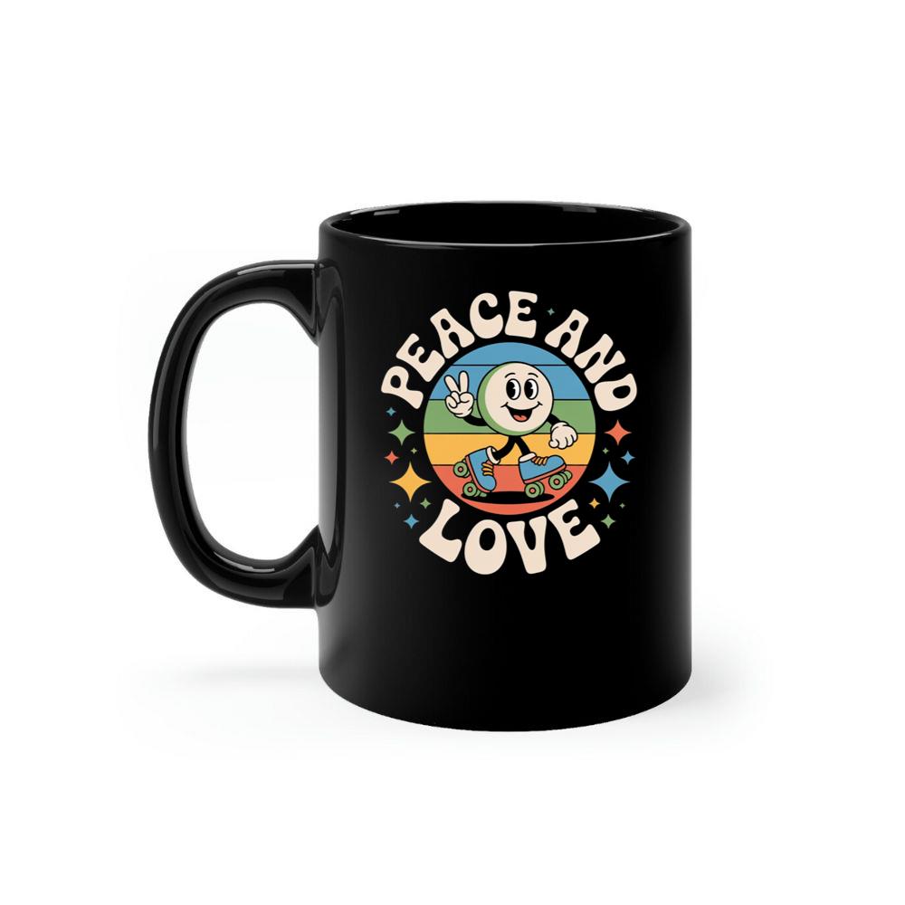 Peace And Love Space Astronaut Artwork for Dreamy Cosmic Souls Mug