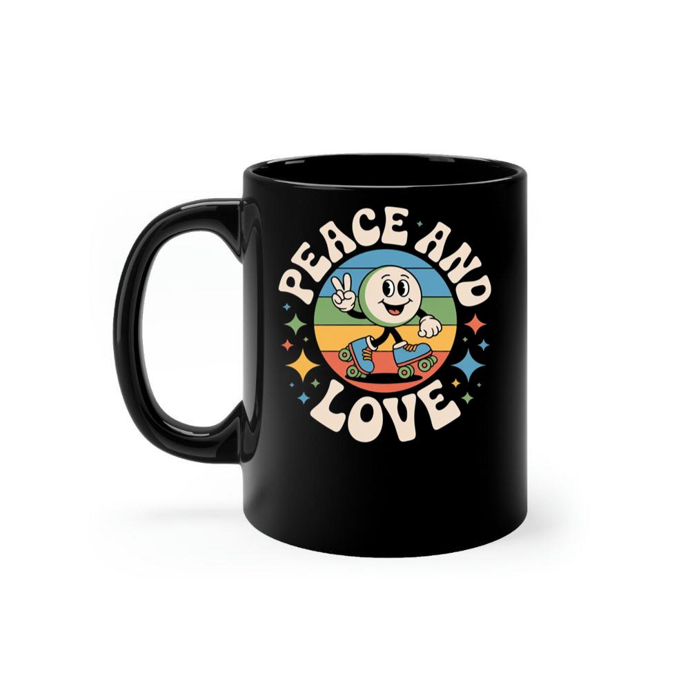 Peace And Love Space Astronaut Artwork for Dreamy Cosmic Souls Mug