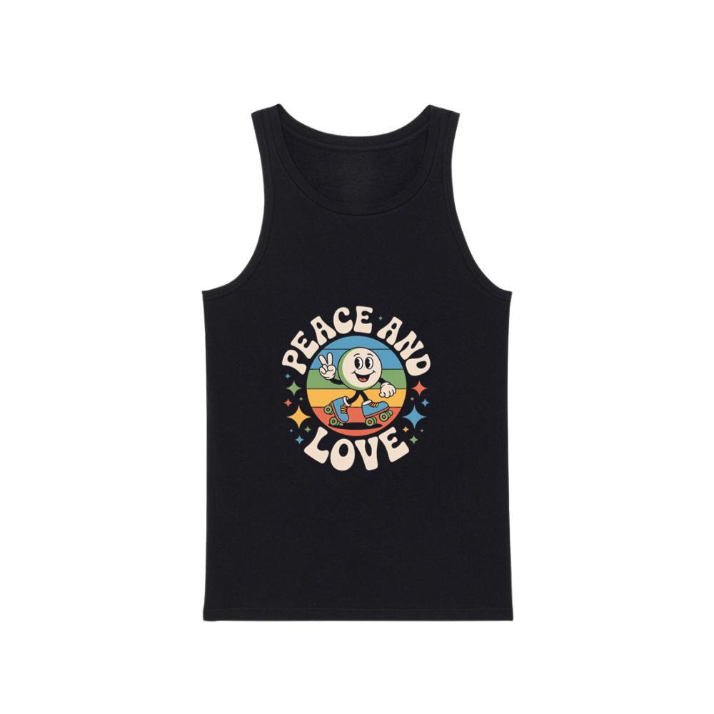 Peace And Love Space Astronaut Artwork for Dreamy Cosmic Souls TankTop Men