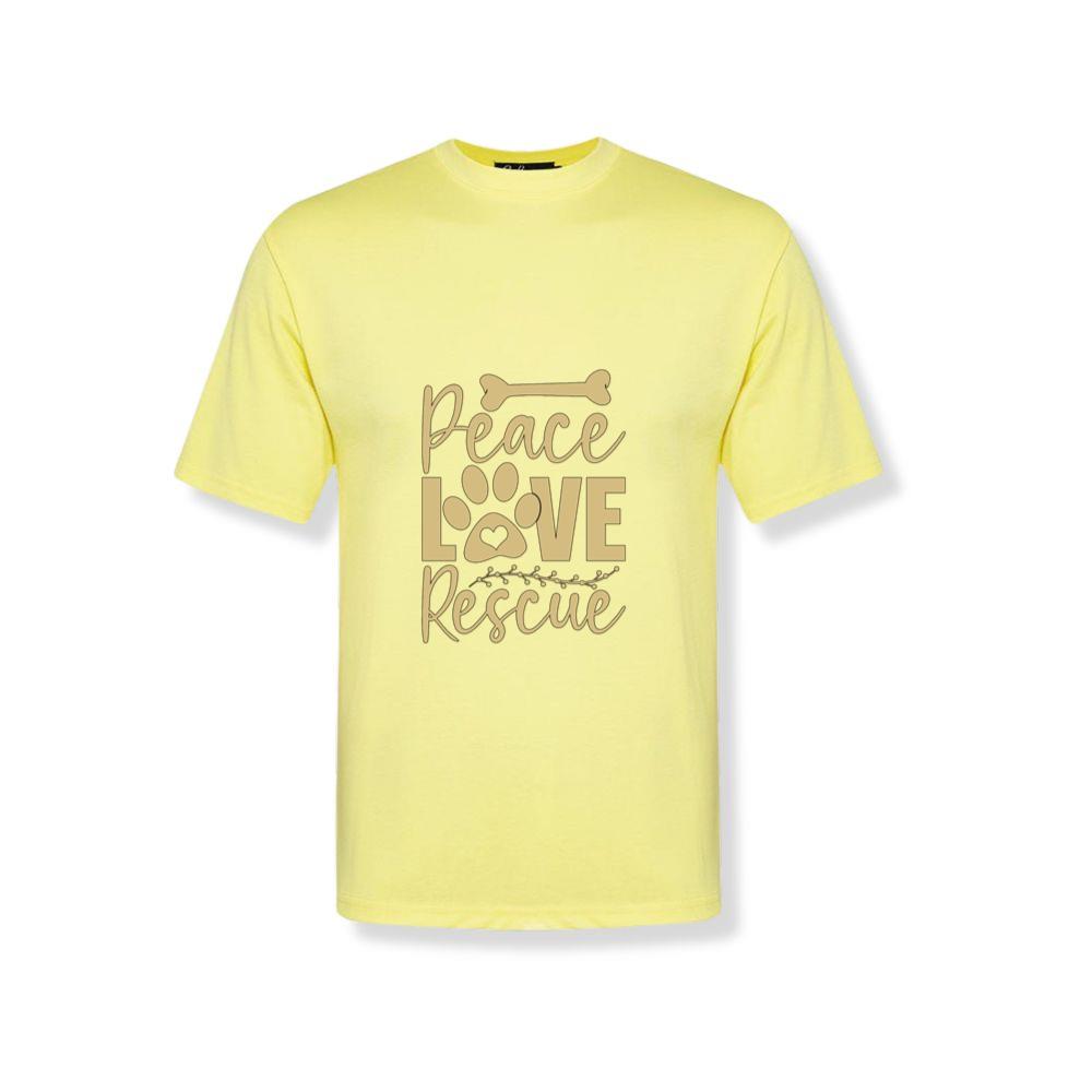 Peace Love Rescue Animal Adoption Pet Rescue Graphic T-Shirts