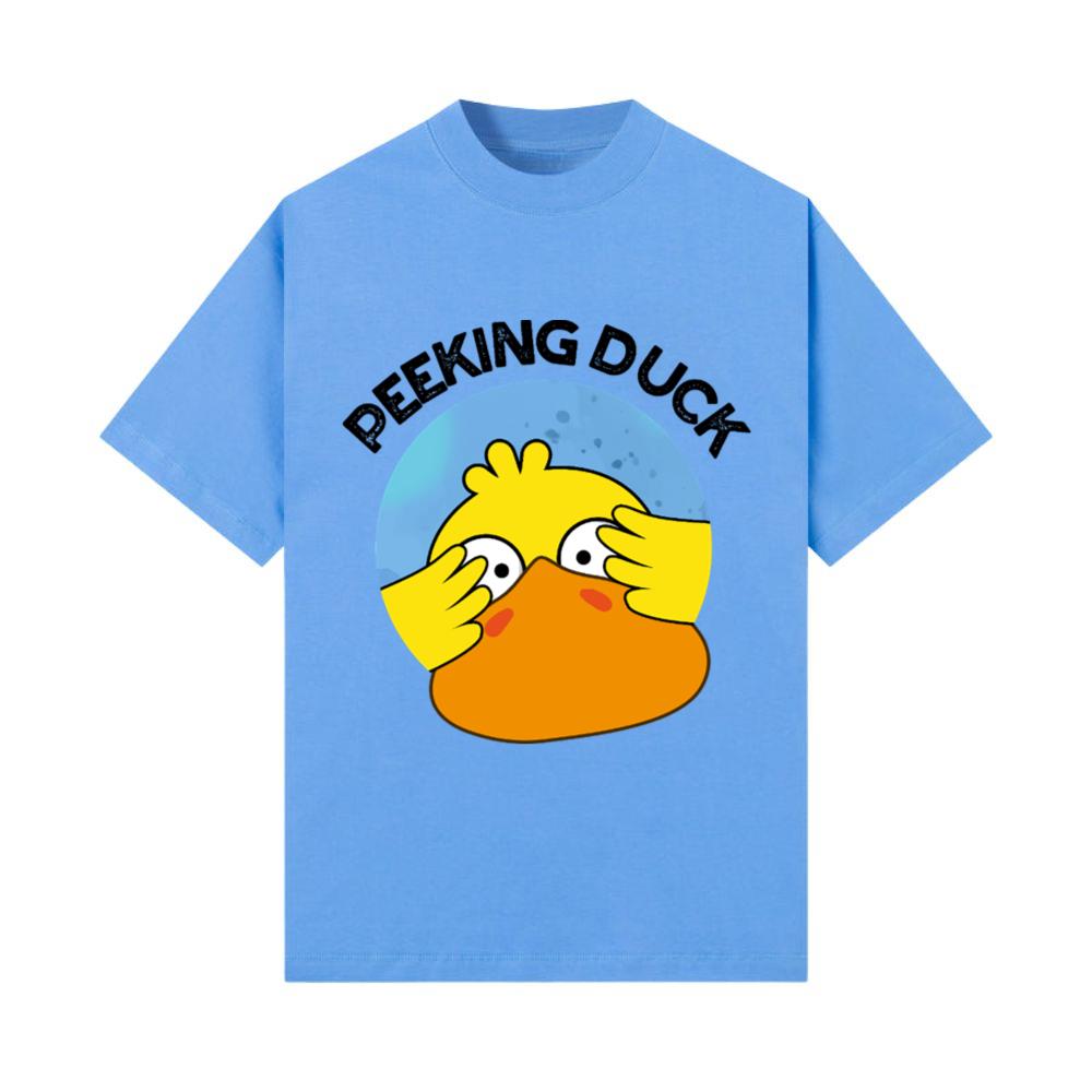 Peeking Duck Funny Animal Chinese Dish Pun T-Shirt