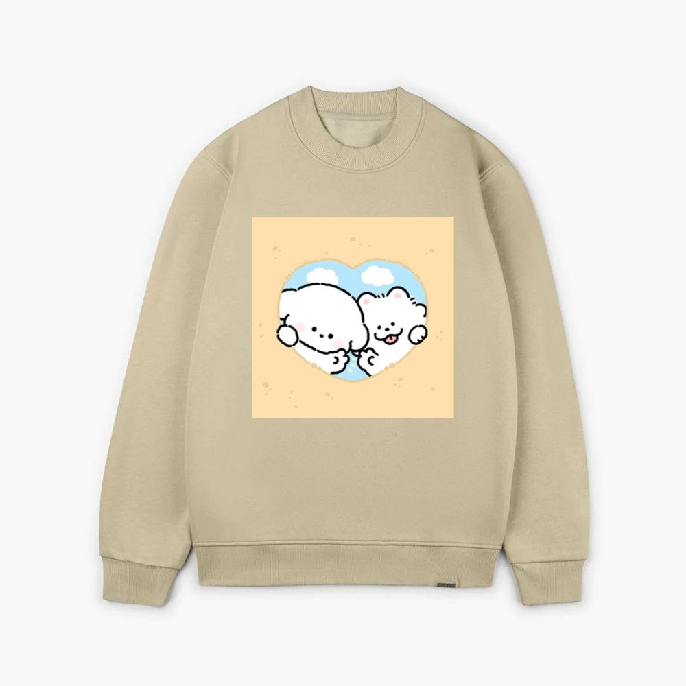 Peeking Pups in Love Sweatsrhits