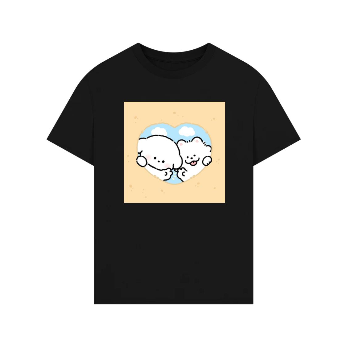 Peeking Pups in Love T-Shirt