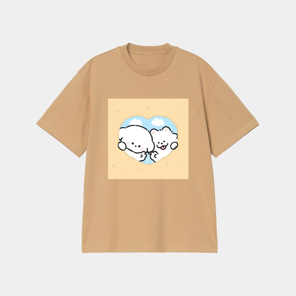 Peeking Pups in Love T-Shirt
