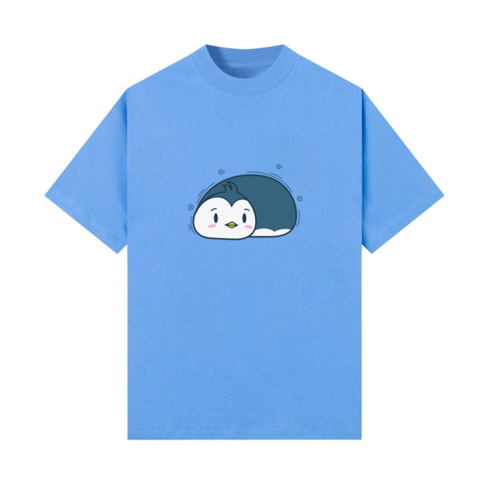 Penguin cuddling an Animal Antarctica T-Shirt